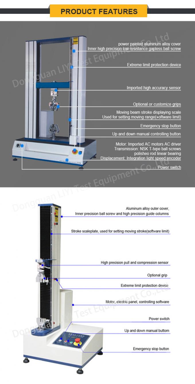 Σερβο ελεγκτής εκτατής δύναμης μετάλλων συσκευών εξοπλισμού δοκιμής μηχανών LIYI για το χάλυβα