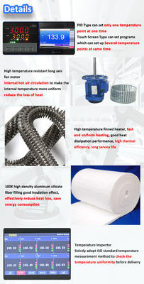 Εργατικό φούρνο ξήρανσης υψηλής θερμοκρασίας 600°C για την επεξεργασία χημικών προϊόντων