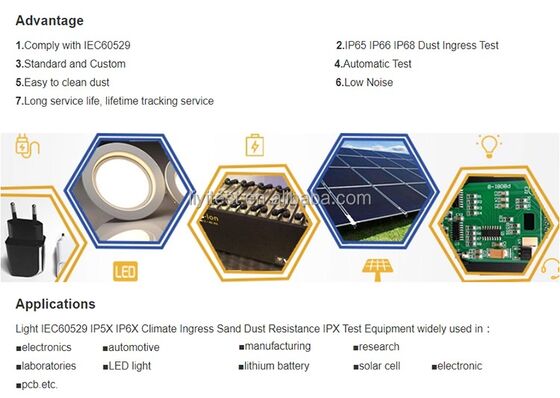 Θάλαμος Δοκιμών Προσομοίωσης Άμμου και Σκόνης LIYI, Όργανο Περιβαλλοντικών Δοκιμών Σκόνης